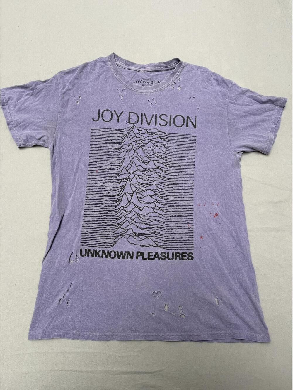 Thrashed Joy Division Band T-shirt Unknown Pleasures Album M